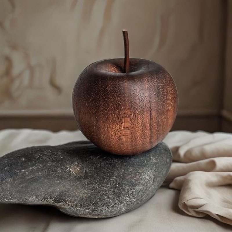 Home Fragrance Diffusers - 1PCS Of Wooden Apple Shaped Essential