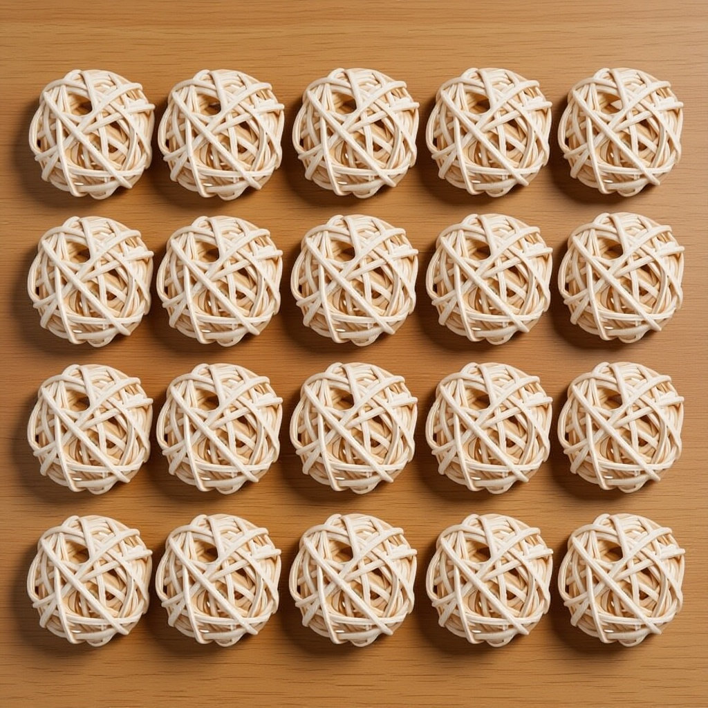 Home Fragrance Diffusers - 20Pcs Aromatherapy Rattan Balls Natural Wicker