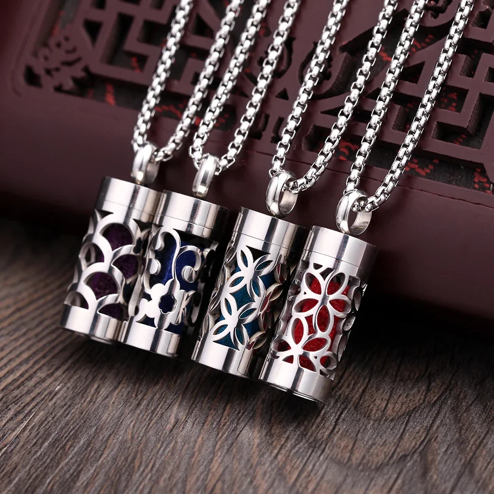 Diffuser Necklace Locket - New Stainless Steel Aromatherapy Jewelry Necklaces