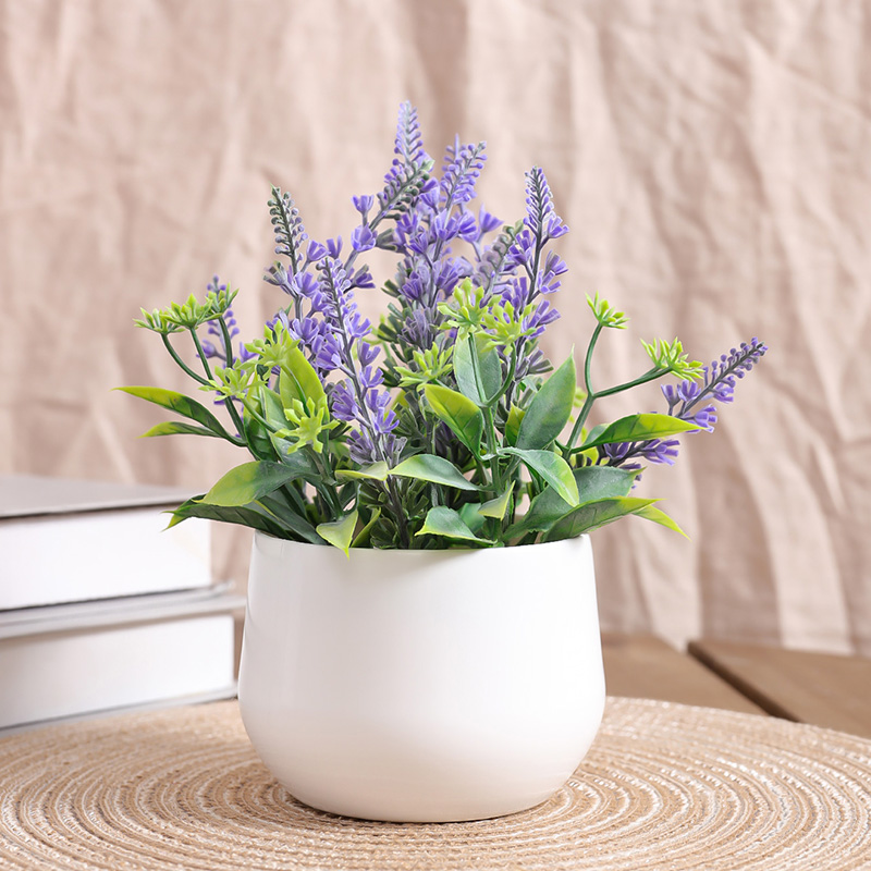 Potpourri Dried Flower - 1pc- Simulation lavender pot,home decoration,office desktop