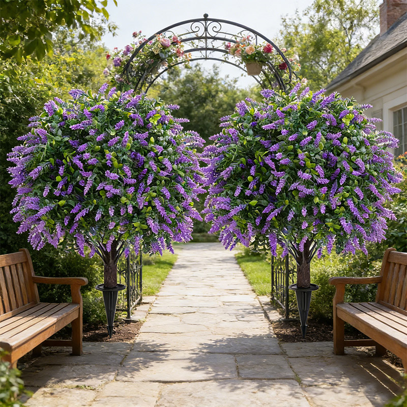 Potpourri Dried Flower - Artificial tree,lavender potted plant,artificial greenery,UV resistant,