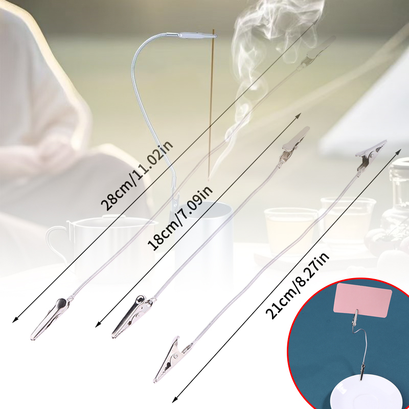 Home Fragrance Diffusers - 10Pcs Double Headed Metal Incense Clip