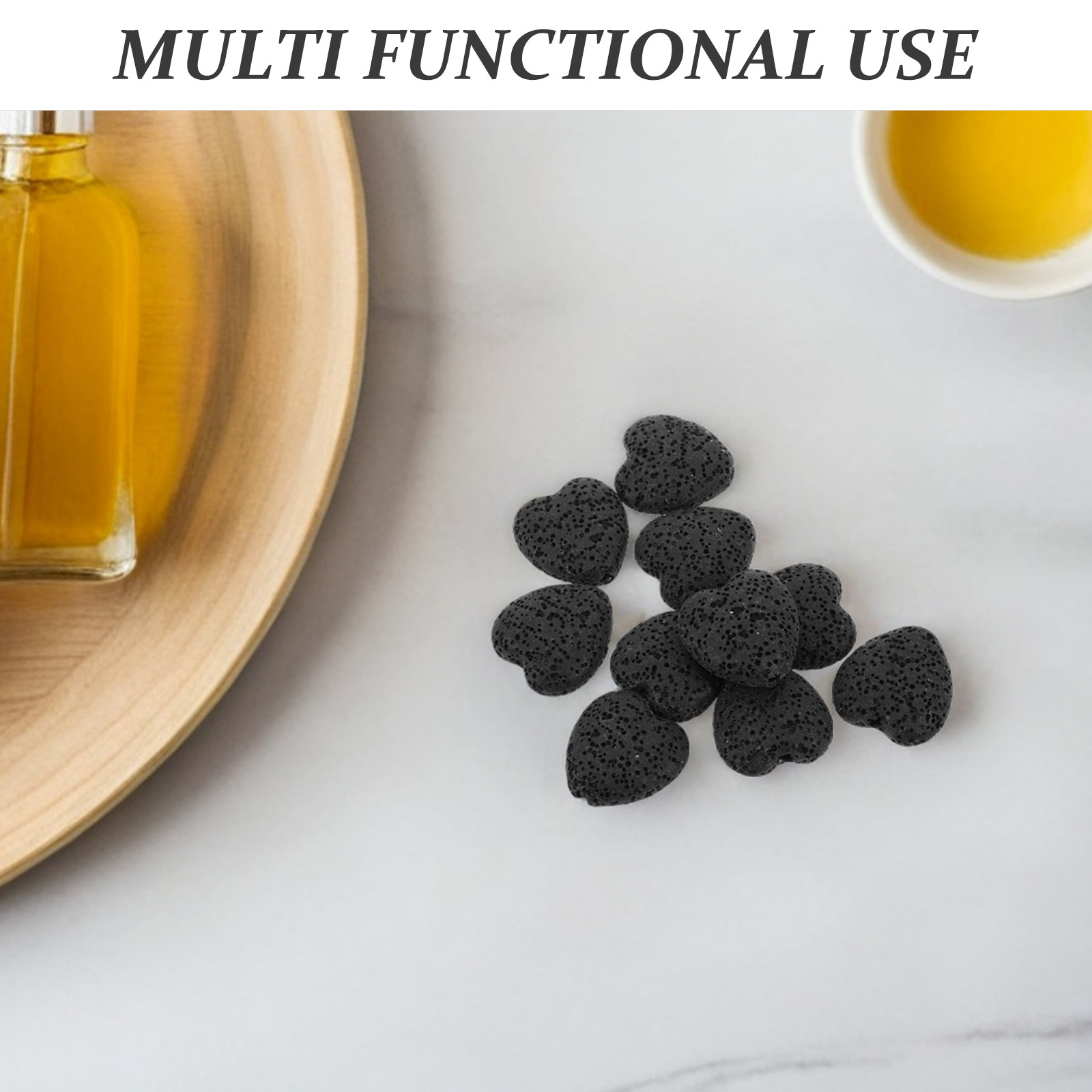 20Pcs Heart Volcanic Lava Rock - огляд і ціна Home Fragrance Diffusers