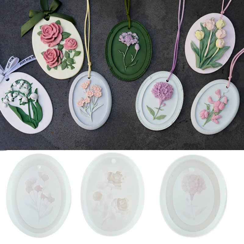 Large Flower Silicone Mold for - огляд і ціна Diffuser Necklace Locket