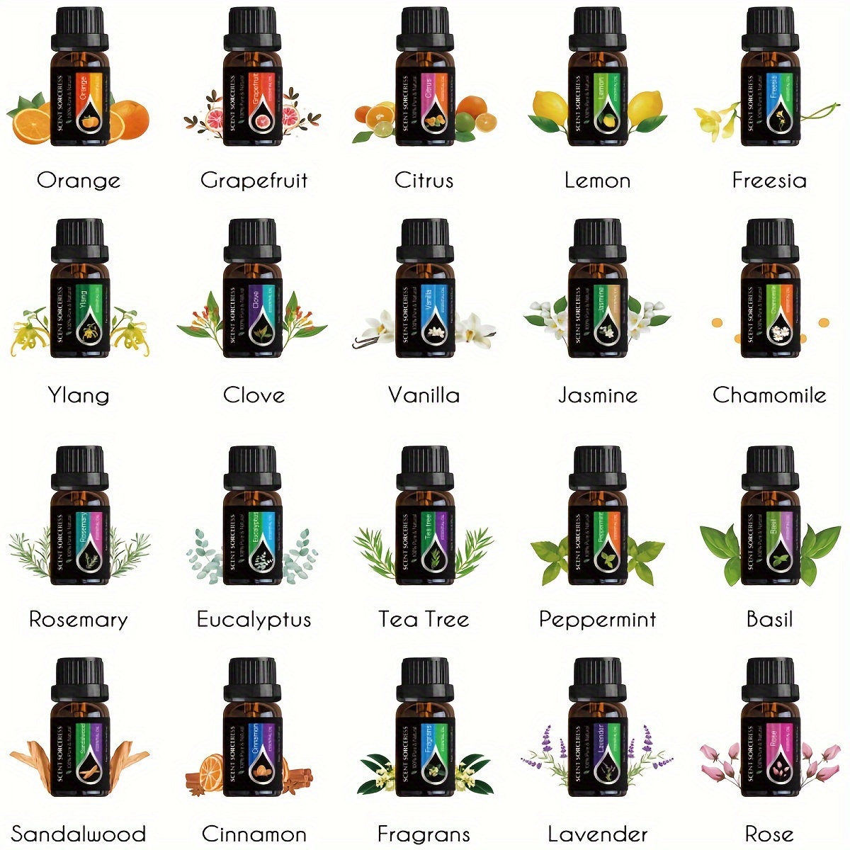 20pcs/set Essential Oil Set La - огляд і ціна Home Fragrance Oils