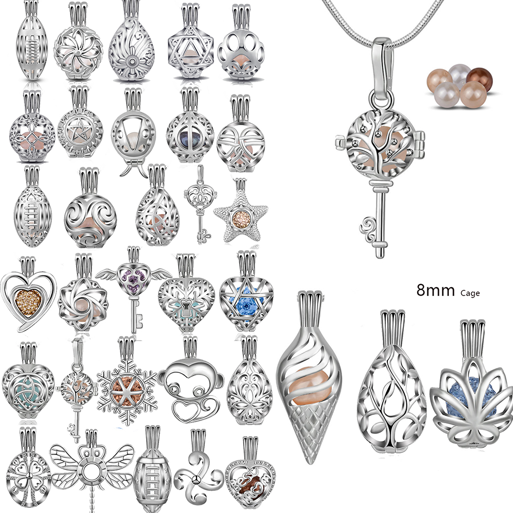 EUDORA Pearl Cage Silver Color - огляд і ціна Diffuser Necklace Locket