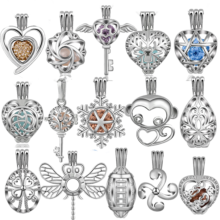 EUDORA Pearl Cage Silver Color - огляд і ціна Diffuser Necklace Locket
