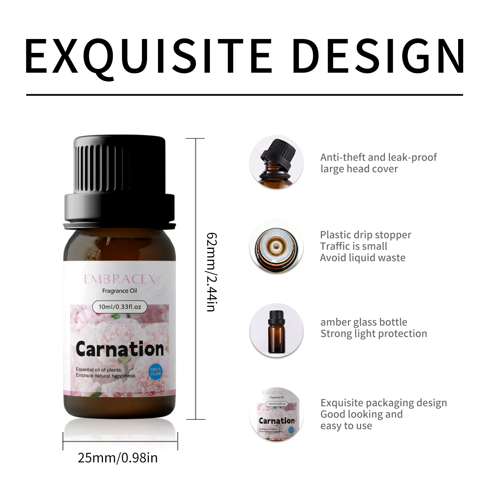 10ml Carnation Essential Oil F - огляд і ціна Home Fragrance Oils