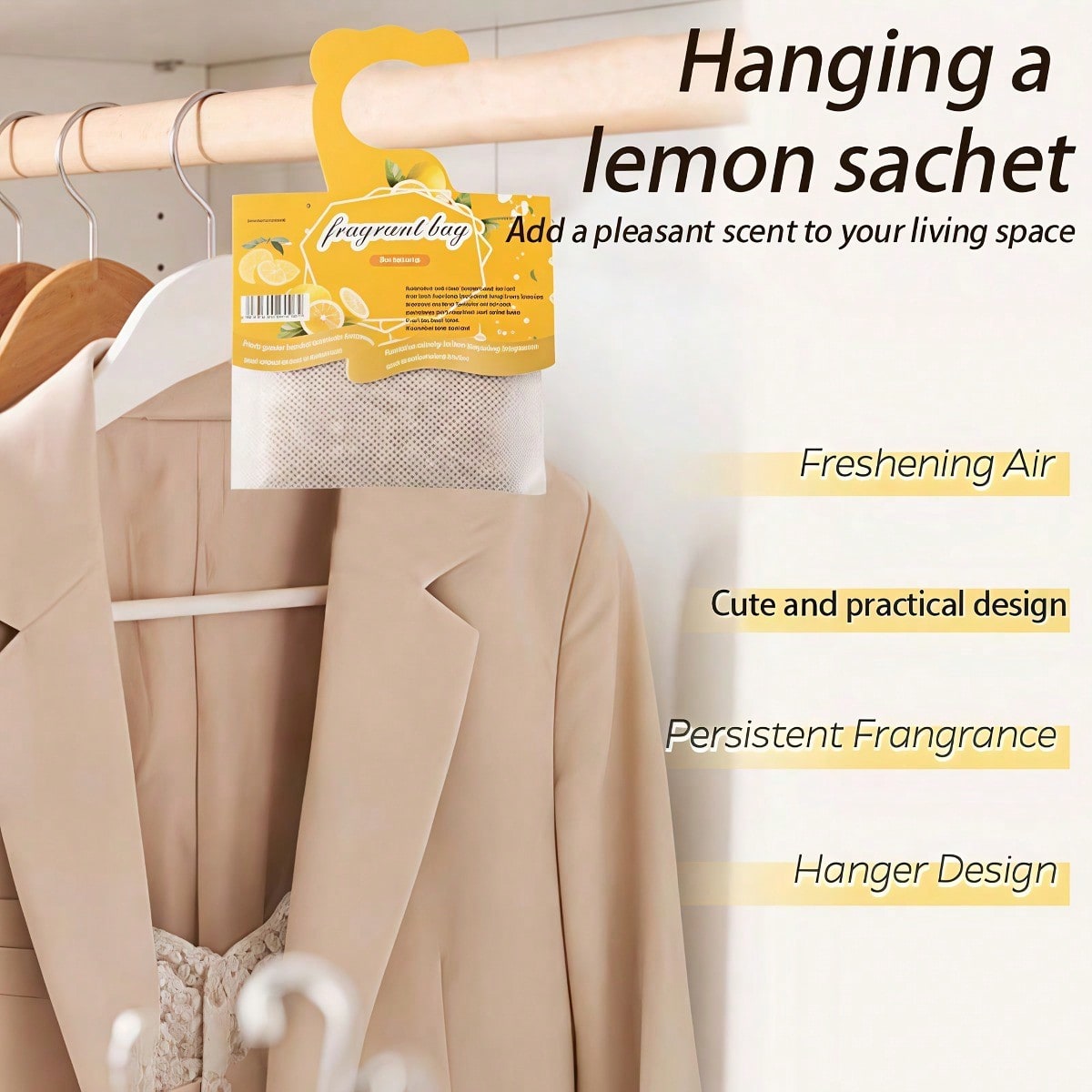 Hanging Lemon Scented Sachets, - огляд і ціна Home Fragrance Ideas