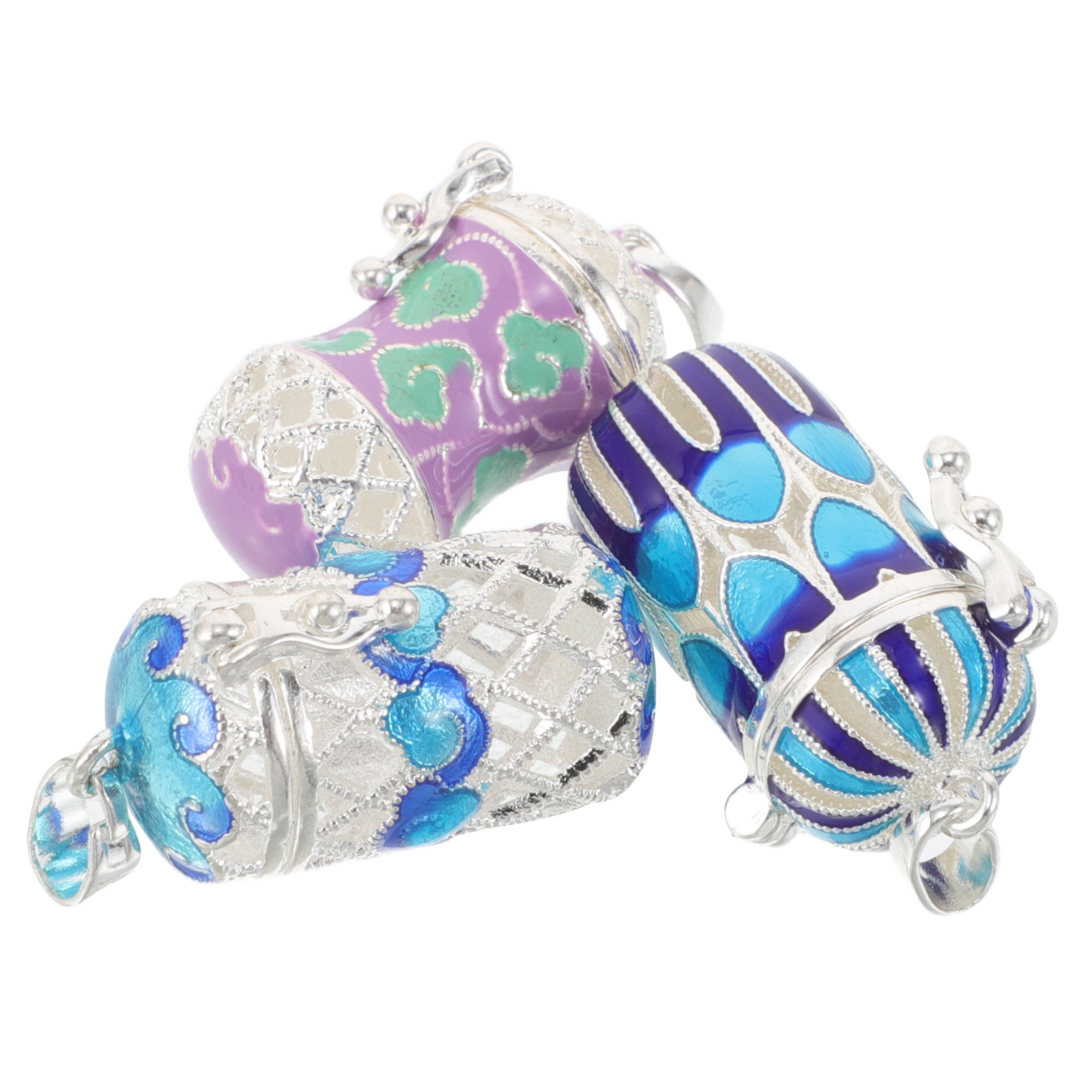 3Pcs Mini Hollow Enamel Perfum - огляд і ціна Diffuser Necklace Locket