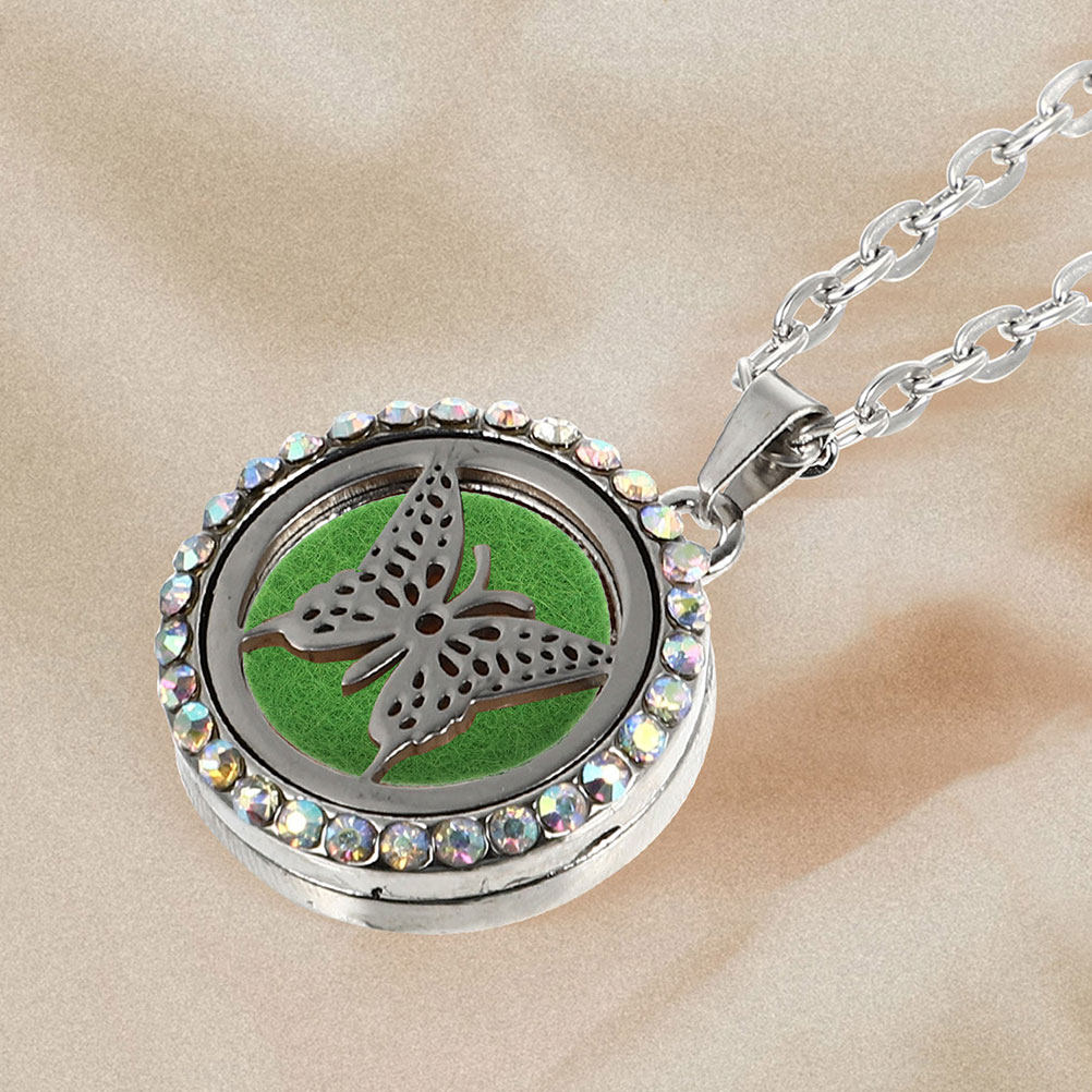 50Pcs Round Cotton Aroma Pads  - огляд і ціна Diffuser Necklace Locket